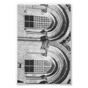 Alphabet Letter Fotografy B7 Black and White 4x6 Fotodruck