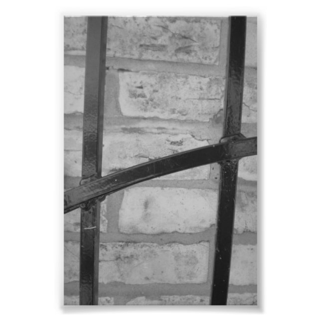 Alphabet Letter Fotografy H4 Black and White 4x6 Fotodruck (Vorne)