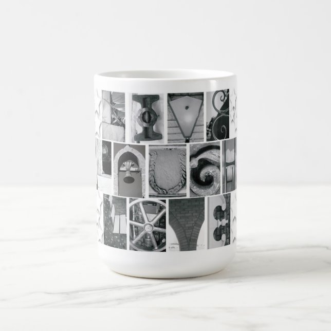 Alphabet Letter Fotografy Live Laugh Liebe Tasse (Mittel)