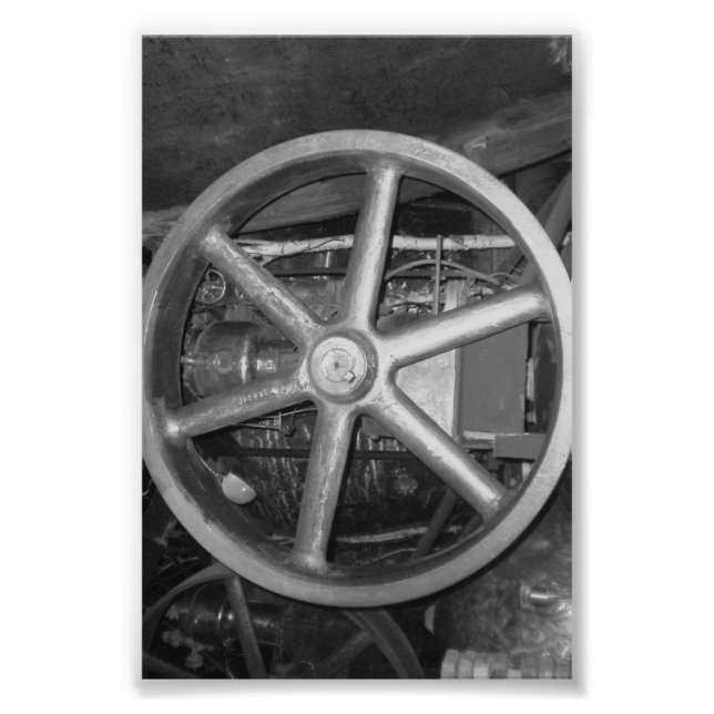 Alphabet Letter Fotografy O4 Black and White 4x6 Fotodruck (Vorne)