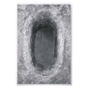 Alphabet Letter Fotografy O6 Black and White 4x6 Fotodruck