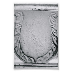 Alphabet Letter Fotografy U1 Black and White 4x6 Fotodruck