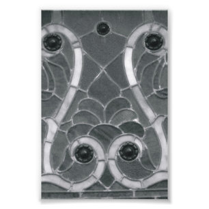 Alphabet Letter Fotografy W1 Black and White 4x6 Fotodruck