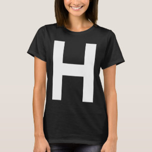 Alphabet Letter H Hauptstadt T-Shirt