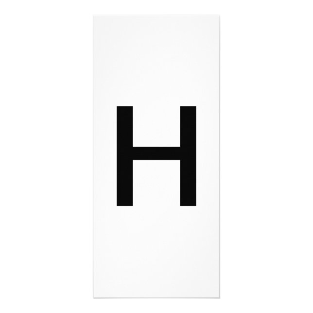 Alphabet Letter H Learning Bildung Card Werbekarte (Vorne)