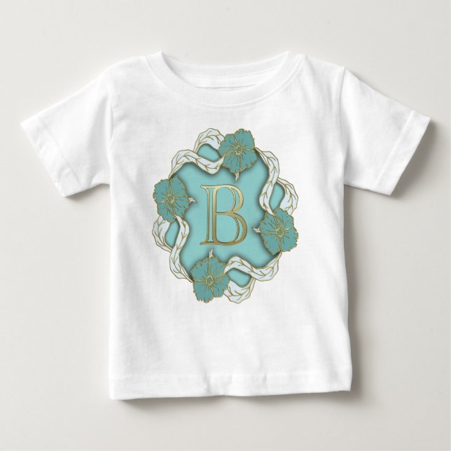 Alphabet Letter Initial Baby T-shirt (Vorderseite)