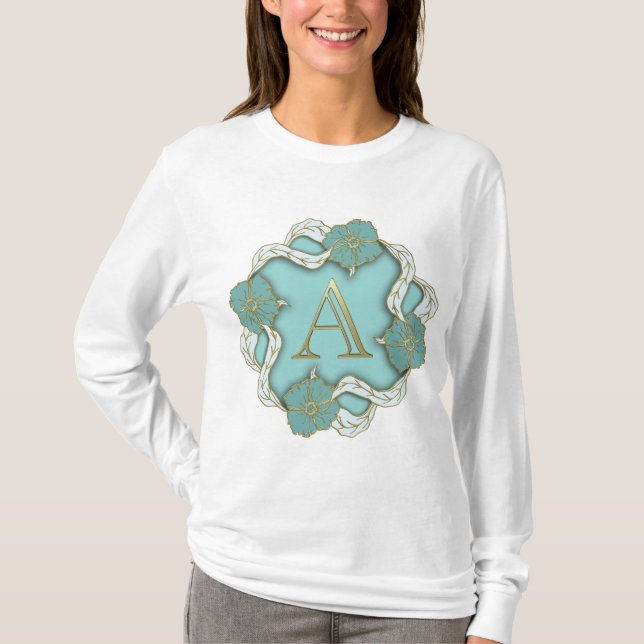 Alphabet Letter Initial T-Shirt (Vorderseite)