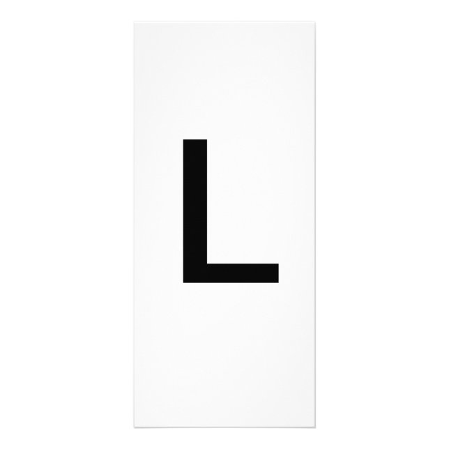Alphabet Letter L Learning Bildung Card Werbekarte (Vorne)