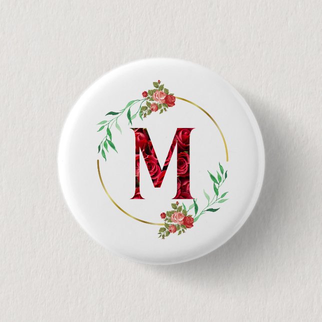 Alphabet Letter M Button (Vorderseite)