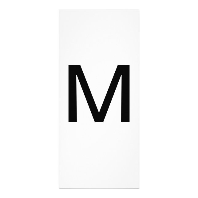 Alphabet Letter M Learning Bildung Card Werbekarte (Vorne)