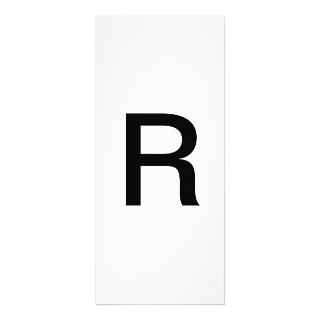 Alphabet Letter R Learning Bildung Card Werbekarte (Vorne)