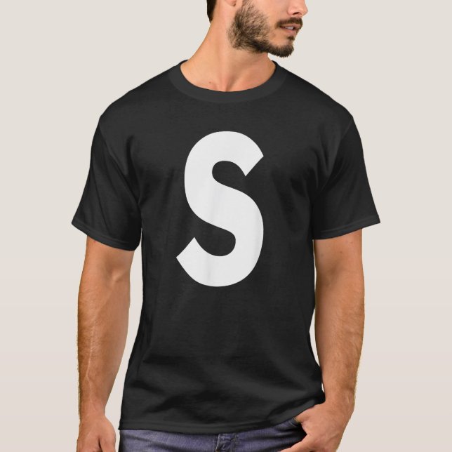 Alphabet Letter S T-Shirt (Vorderseite)