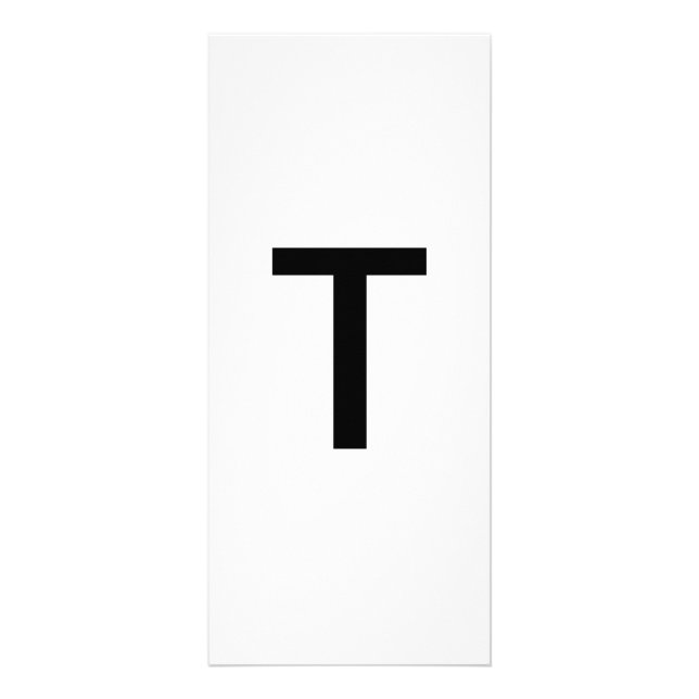 Alphabet Letter T Learning Bildung Card Werbekarte (Vorne)