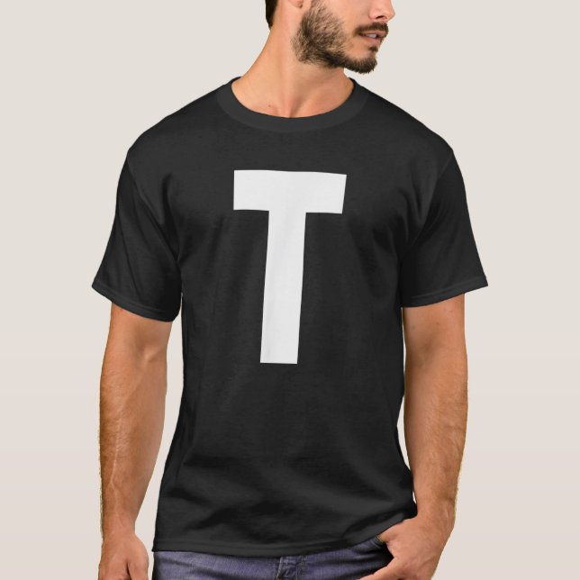 Alphabet Letter T Shirt (Vorderseite)
