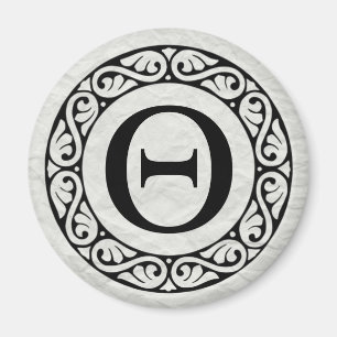 Alphabet Letter Theta Magnet