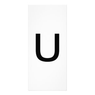 Alphabet Letter U Learning Bildung Card Werbekarte