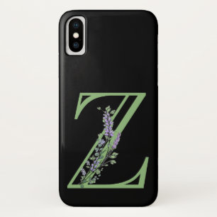 Alphabet Letter Z Lavender Eucalyptus Case-Mate iPhone Hülle