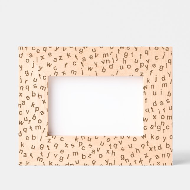 Alphabet Letters Design-Stilrahmen Geätzte Rahmen (Vorderseite)