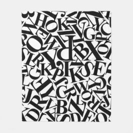 Alphabet Letters Fleecedecke