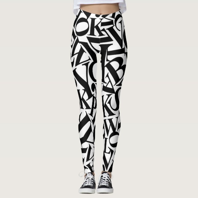 Alphabet Letters Leggings (Vorderseite)