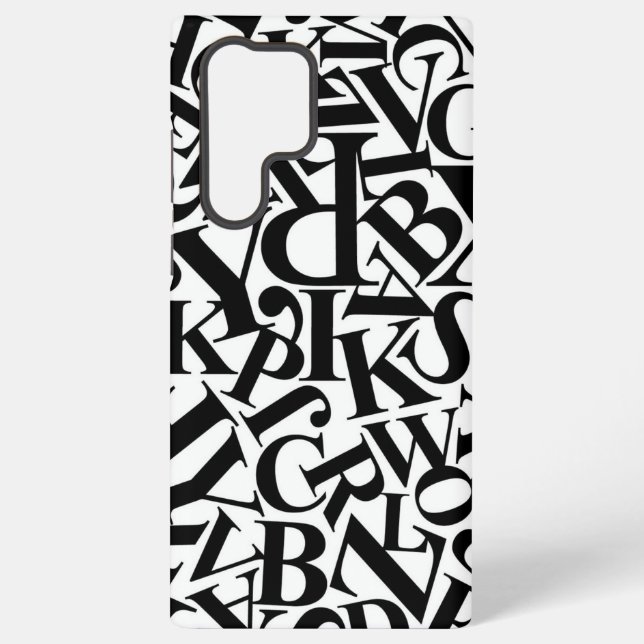 Alphabet Letters Samsung Galaxy Hülle (Rückseite)