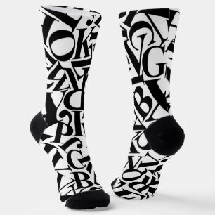 Alphabet Letters Socken