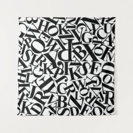 Alphabet Letters Wandteppich