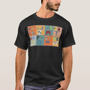 Alphabet Lore Abc Kostüm für Jungen, die 26 Gelass T-Shirt