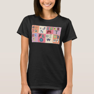 Alphabet Lore abc Kostüm für Jungen Matching 26 La T-Shirt