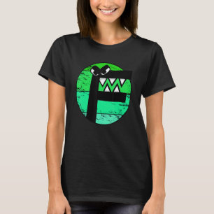 Alphabet Lore f Kostüm Retro Sonnenuntergang Für J T-Shirt