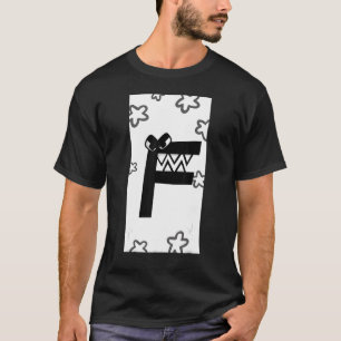 Alphabet Lore F Letter for Boys Alphabetical Match T-Shirt
