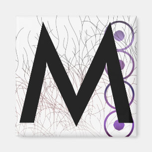 Alphabet-Magnete: m Magnet