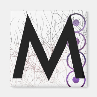 Alphabet-Magnete: m Magnet