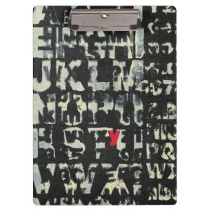 Alphabet-Malerei vom Normannen Wyatt Klemmbrett