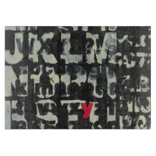 Alphabet-Malerei vom Normannen Wyatt Schneidebrett