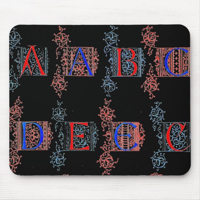 Alphabet Maus Pad Mousepad (Vorne)