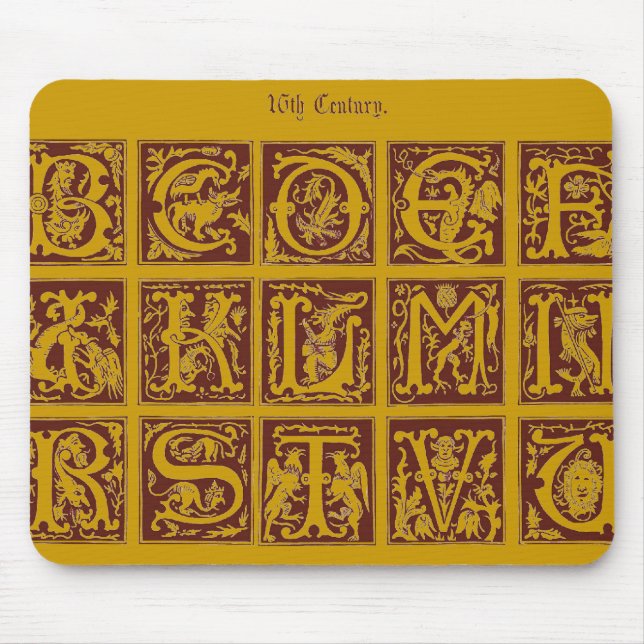 Alphabet Maus Pad Mousepad (Vorne)