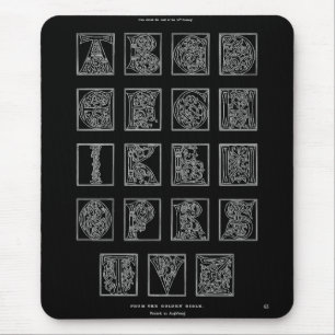 Alphabet Maus Pad Mousepad