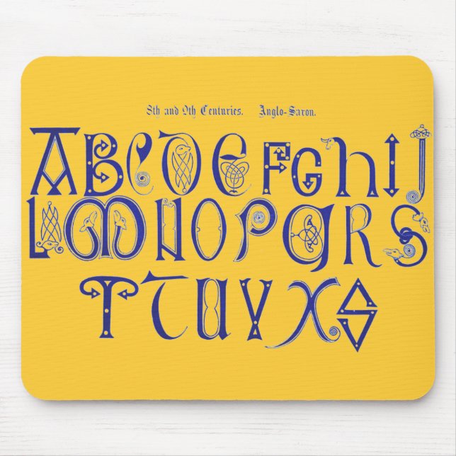 Alphabet Maus Pad Mousepad (Vorne)