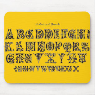 Alphabet Maus Pad Mousepad