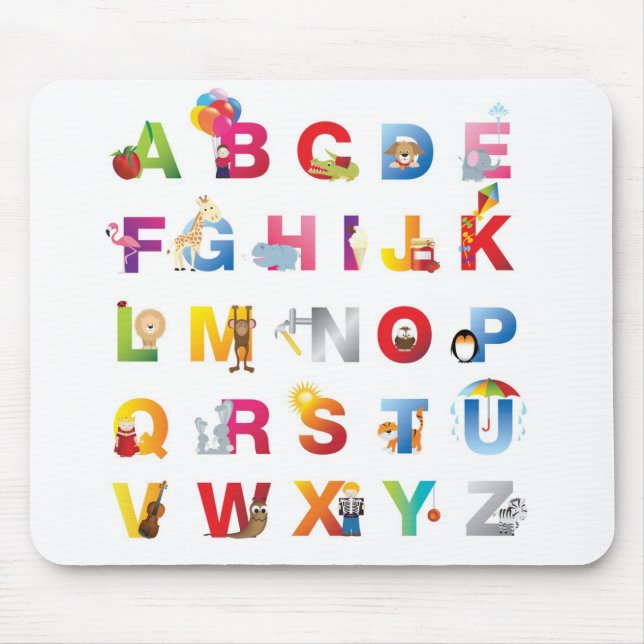 Alphabet-Mäusematte der Kinder Mousepad (Vorne)