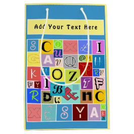 Alphabet Mittlere Geschenktüte