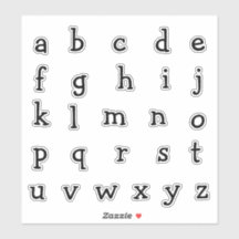 Alphabet Monogram Letters