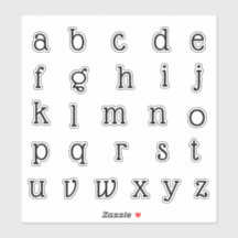 Alphabet Monogram Letters