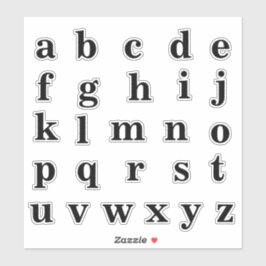 Alphabet Monogram Letters Aufkleber