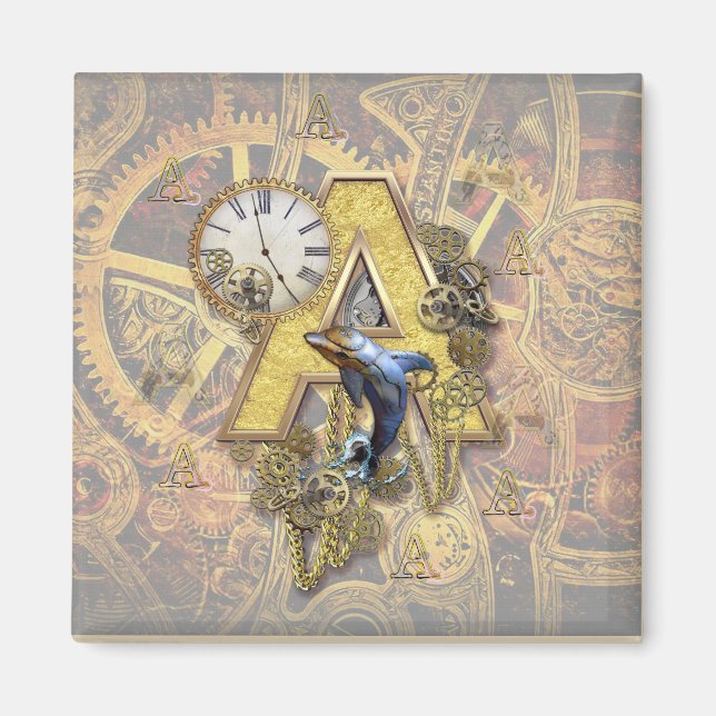 Alphabet, Monogramm A Magnet (Vorne)