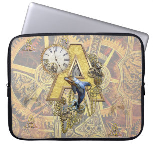 Alphabet-Monogramm-Hauptstadt-Buchstabe A Laptopschutzhülle