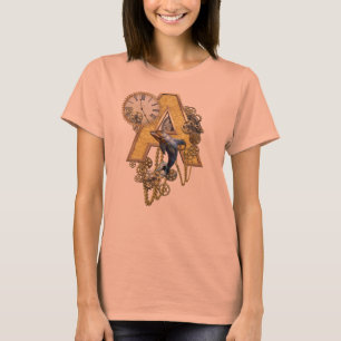 Alphabet-Monogramm-Hauptstadt-Buchstabe A T-Shirt