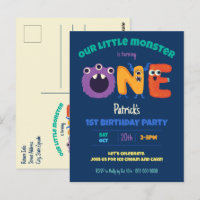 Alphabet-Monster 1. Geburtstag Unser kleiner Monst