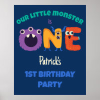 Alphabet Monster 1. Geburtstag Unser kleines Monst
